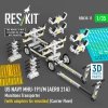 RESKIT RSK35-0011 US NAVY MHU-191/M (AERO 21A) Munitions Transporter (with adapters for missiles) (Carrier Fleet) (3D Printed model kit) 1/35